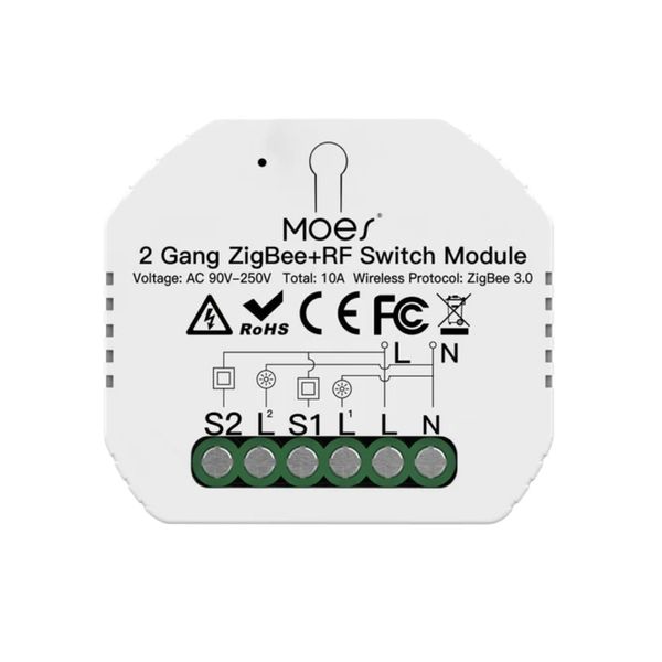 Zigbee реле Moes MS-104BZ ms-104bz фото