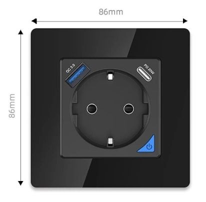 Розетка Coswell Zigbee чорна coswall_socket_pd фото