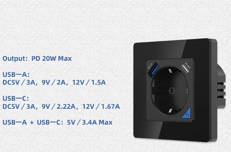 Розетка Coswell Zigbee чорна coswall_socket_pd фото